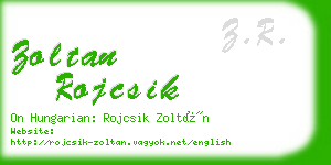 zoltan rojcsik business card